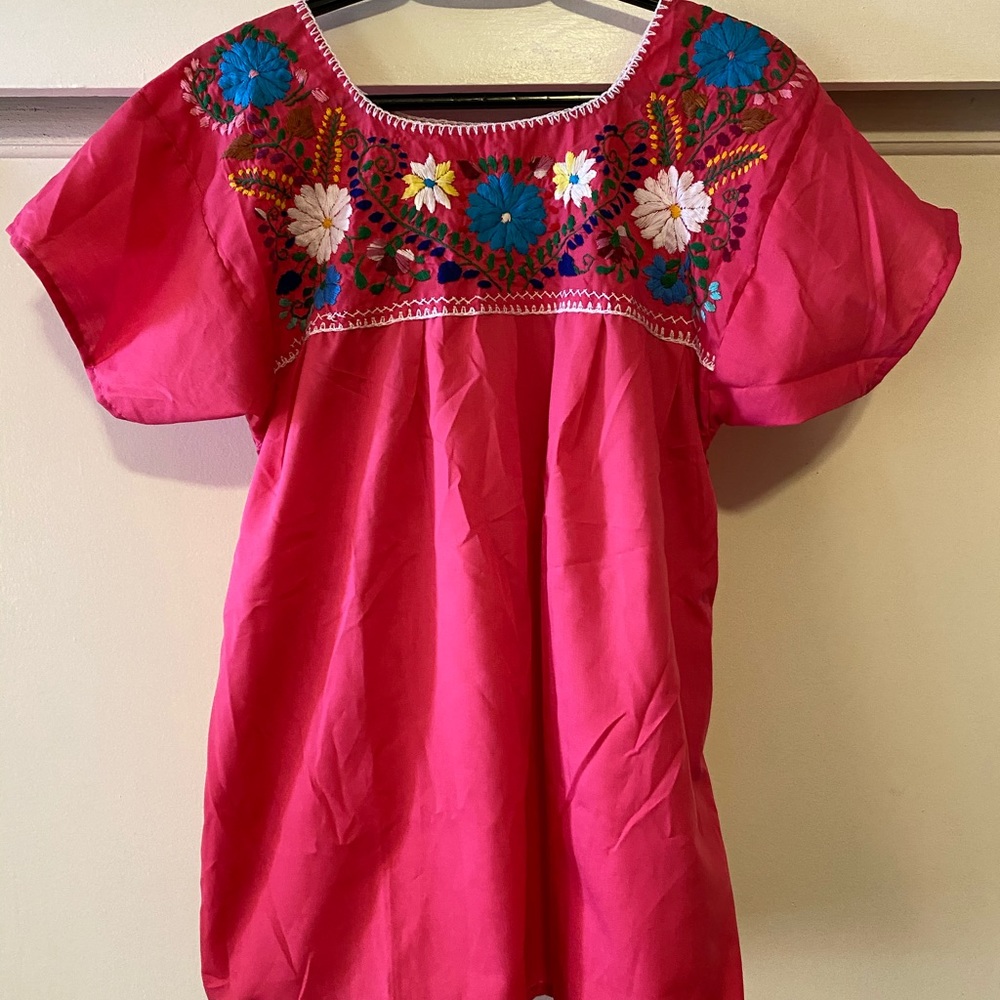 Authentic Mexican floral blouse